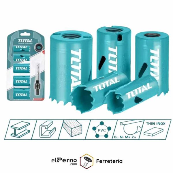 JUEGO DE COPAS DE SIERRA BIMETAL TOTAL