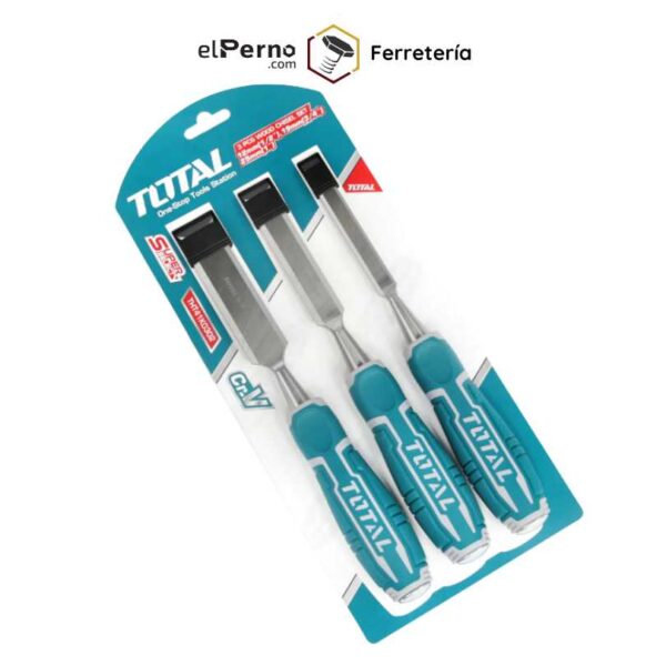Juego de Formones 3 piezas para madera Total