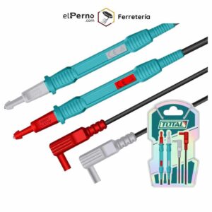 Cable y puntas de prueba para multímetro 100cm CAT Ⅲ1000V. Lápiz 15cm. Apto para cualquier tipo de Multímetros.